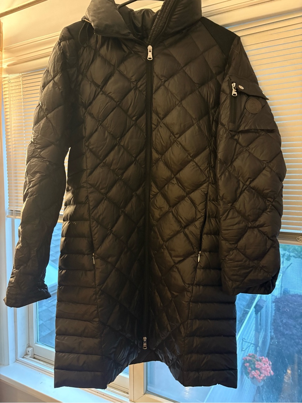 Ralph Lauren Black Diamond-Quilt Long Puffer Coat
